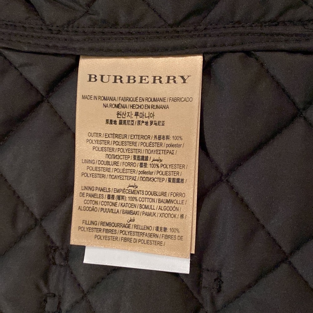 Burberry Jacket Authentic NWT XS Black - Picture 8 of 14